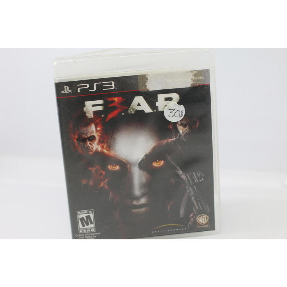 F.E.A.R. 3 (F3AR) PlayStation 3 Game PS3 Video game Jeu